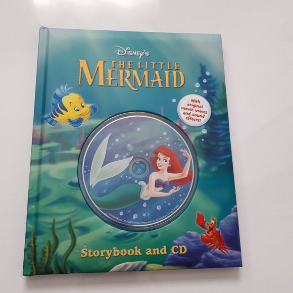 The Little Mermaid Storybook and Audio Book CD - Picture 1 of 7